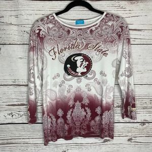Florida State Seminoles Bling Small 3/4 Sleeve
